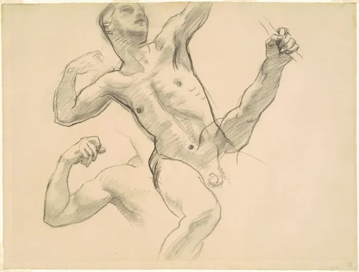 Framed Print : Studies of Achilles for Chiron and Achilles, 1922-1925 Framed Print : Studies of Achilles for Chiron and Achilles, 1922-1925