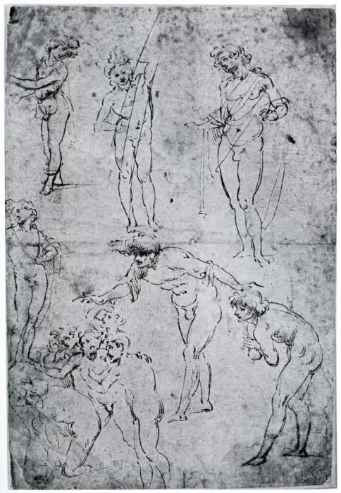 Framed Print : Studies for The Adoration of the Magi, 15th century, (1954). Artist: Leonardo da Vinci Framed Print : Studies for The Adoration of the Magi, 15th century, (1954). Artist: Leonardo da Vinci