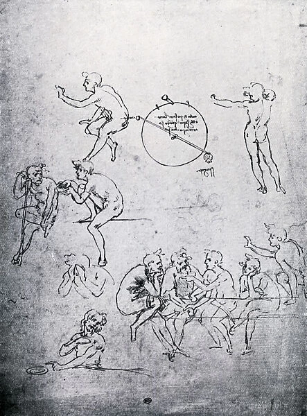 Studies for The Adoration of the Magi and The Last Supper, 15th century (1930). Artist: Leonardo da Vinci