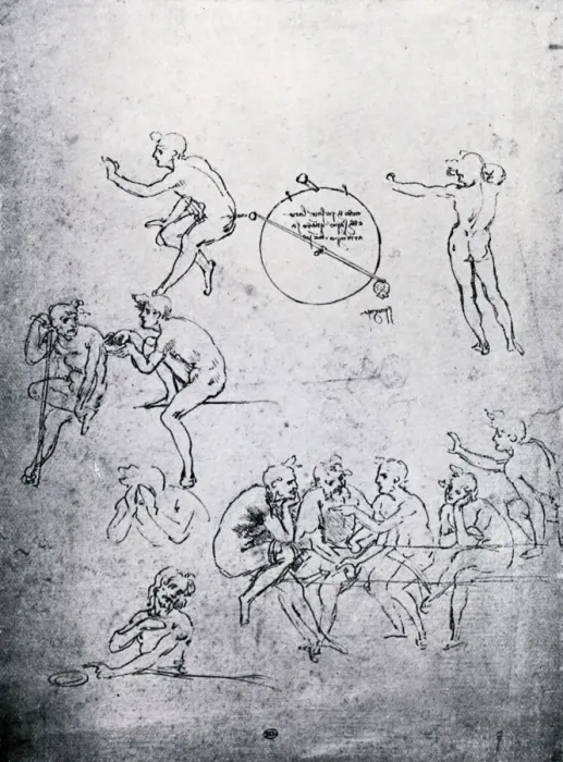 Framed Print : Studies for The Adoration of the Magi and The Last Supper, 15th century (1930). Artist: Leonardo da Vinci Framed Print : Studies for The Adoration of the Magi and The Last Supper, 15th century (1930). Artist: Leonardo da Vinci