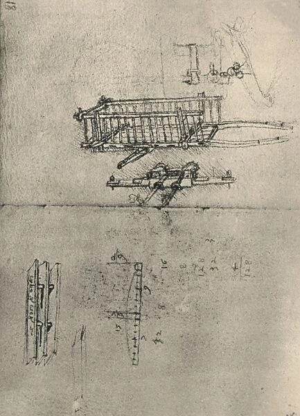 Studies of a Cart, Etc. c1480 (1945). Artist: Leonardo da Vinci