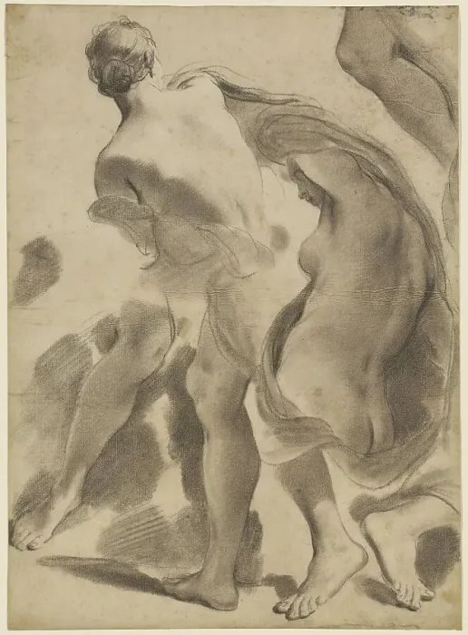 Framed Print : Studies of Female Nudes, 1785 / 1790. Creator: Gaetano Gandolfi