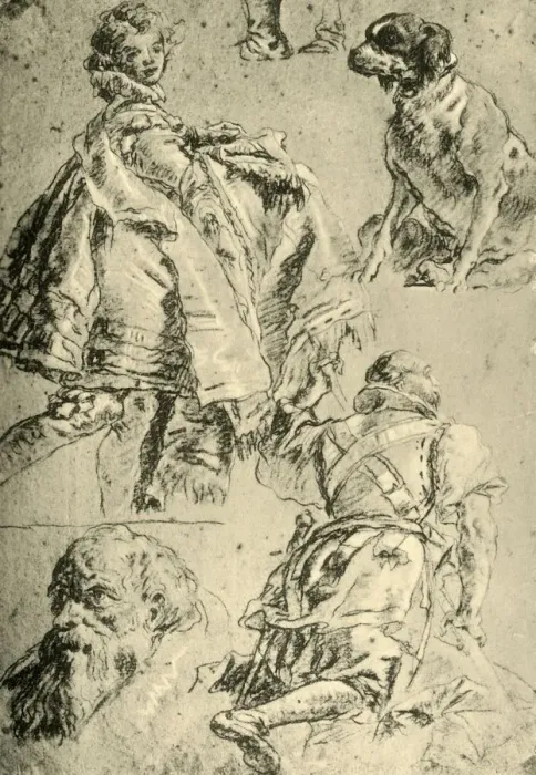 Framed Print : Detail Studies for the Frescoes in the Kaisersaal in the Residence at Würzburg Framed Print : Detail Studies for the Frescoes in the Kaisersaal in the Residence at Würzburg
