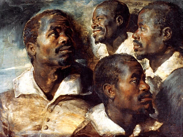 Studies of the Head of a Negro, 17th century. Artist: Peter Paul Rubens