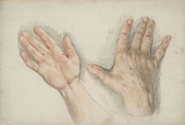 Two Studies of a Right Hand, July 26, 1800. Creator: Thomas Lawrence