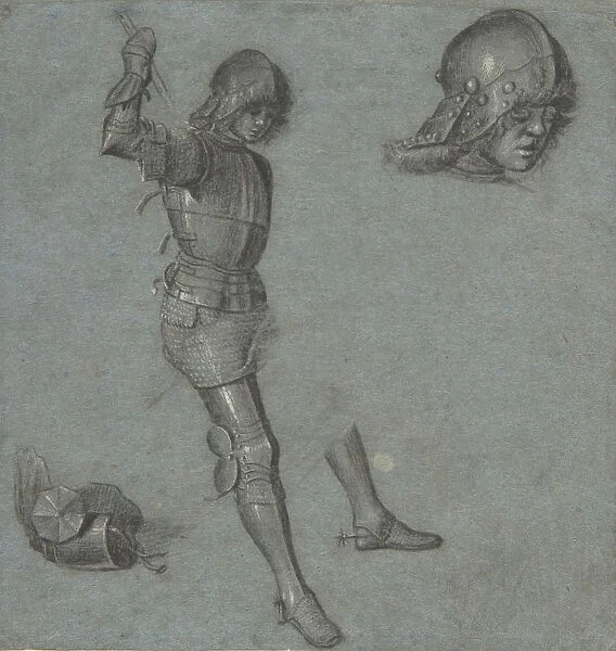 Studies of a Seated Youth in Armor, ca. 1505. Creator: Vittore Carpaccio