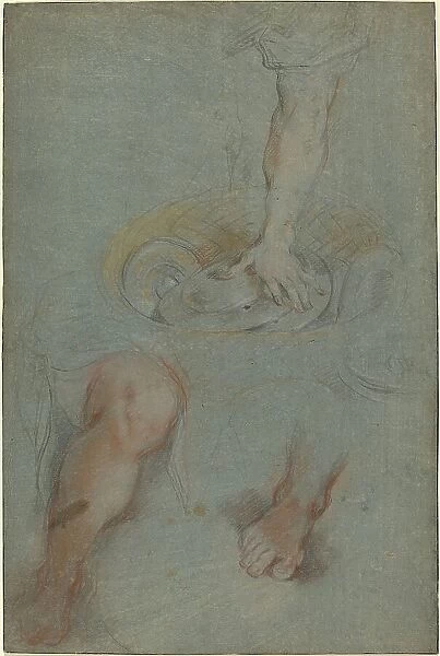 Studies for a Servant in 'The Last Supper', c. 1590 / 1599. Creator: Federico Barocci. Studies for a Servant in 'The Last Supper', c. 1590 / 1599. Creator: Federico Barocci