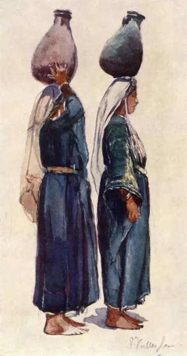 Framed Print : Studies of Syrian Peasant Women, 1902. Creator: John Fulleylove Framed Print : Studies of Syrian Peasant Women, 1902. Creator: John Fulleylove