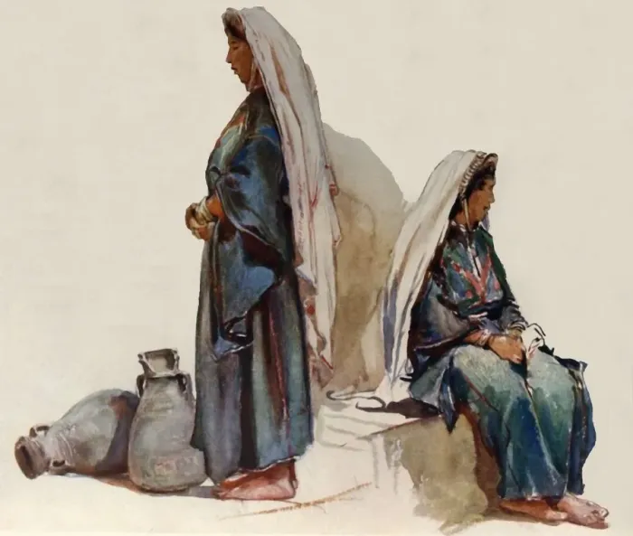 Framed Print : Studies of Syrian Peasant Women, 1902. Creator: John Fulleylove Framed Print : Studies of Syrian Peasant Women, 1902. Creator: John Fulleylove