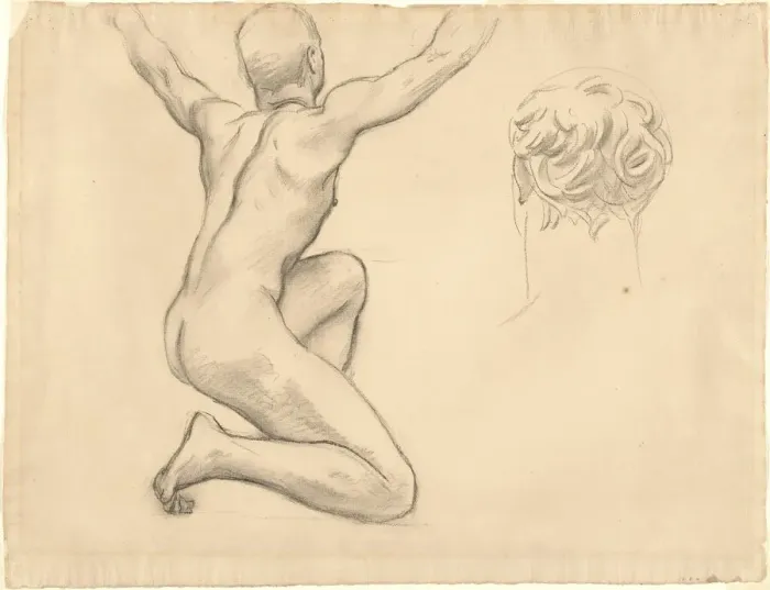 Framed Print : Studies for The Unveiling of Truth, 1922-1925. Creator: John Singer Sargent Framed Print : Studies for The Unveiling of Truth, 1922-1925. Creator: John Singer Sargent