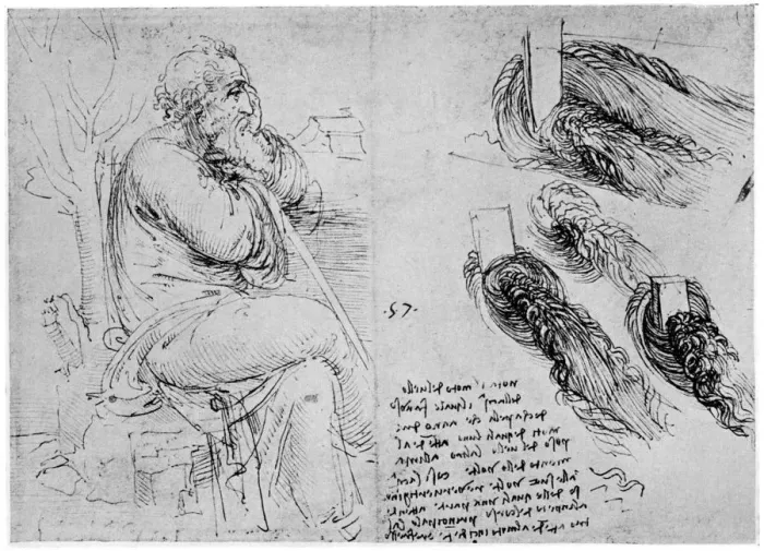 Framed Print : Studies of water eddies, c1513 (1954). Artist: Leonardo da Vinci Framed Print : Studies of water eddies, c1513 (1954). Artist: Leonardo da Vinci
