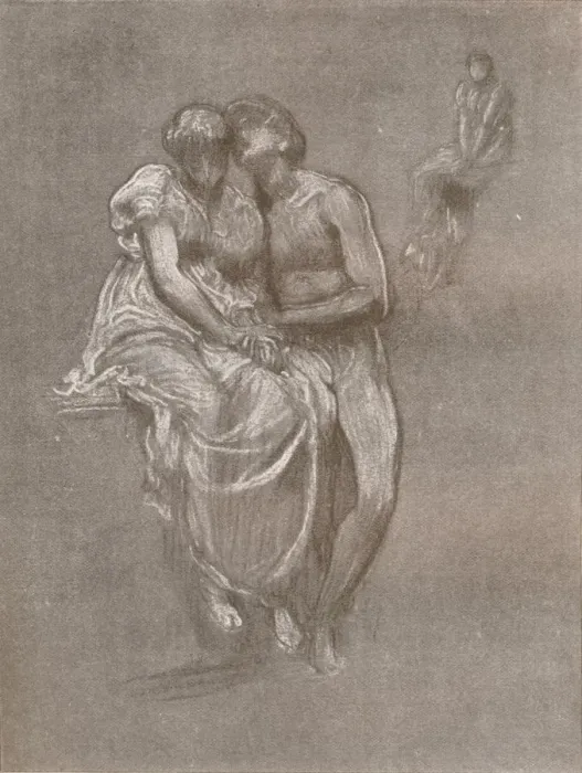 Framed Print : Studies for Wedded, 1882, (1897). Artist: Frederic Leighton Framed Print : Studies for Wedded, 1882, (1897). Artist: Frederic Leighton