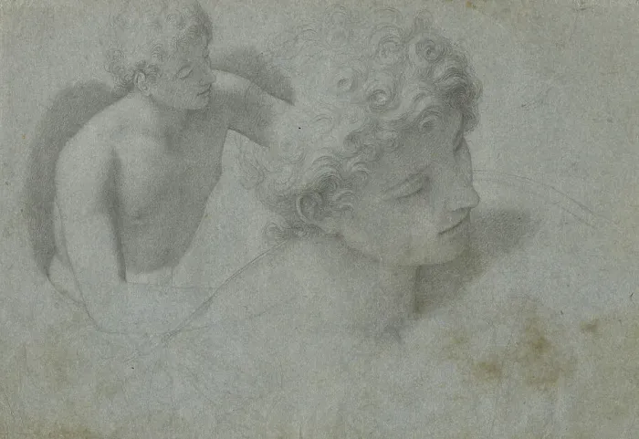Framed Print : Two Studies Of A Youth, c1600-10. Creator: Cristofano Roncalli Framed Print : Two Studies Of A Youth, c1600-10. Creator: Cristofano Roncalli