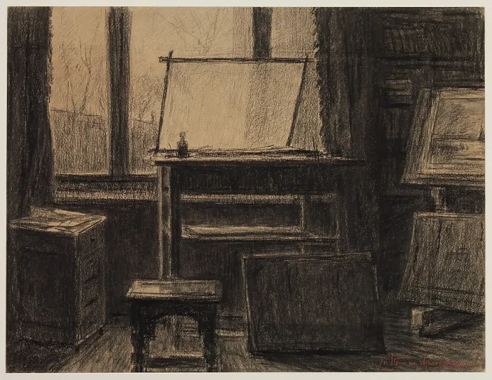Framed Print : My Studio, between 1860 and 1924. Creator: Carel Nicolaas Storm Framed Print : My Studio, between 1860 and 1924. Creator: Carel Nicolaas Storm