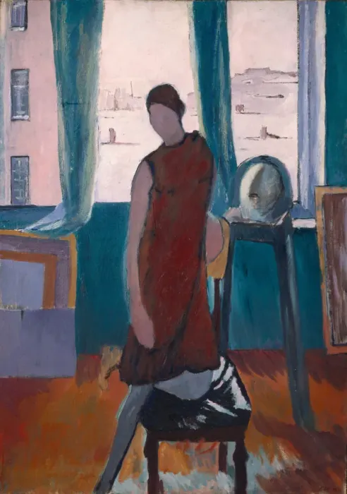 Framed Print : In the studio, 1929. Artist: Istomin, Konstantin Nikolayevich (1887-1942) Framed Print : In the studio, 1929. Artist: Istomin, Konstantin Nikolayevich (1887-1942)