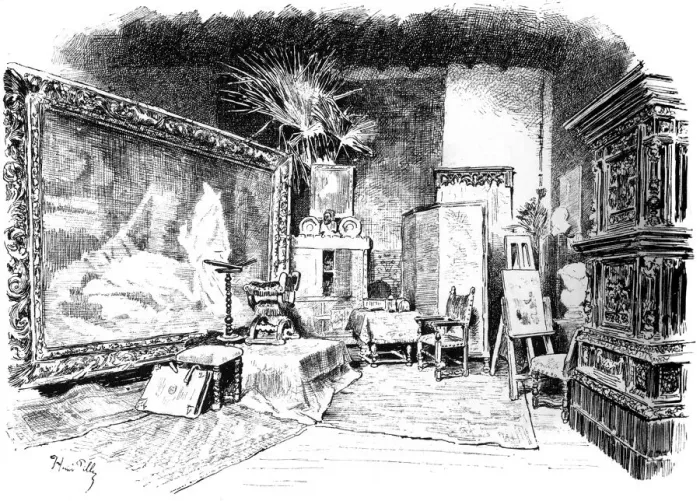 Framed Print : The studio of Karl von Piloty, c1880-1882 Framed Print : The studio of Karl von Piloty, c1880-1882