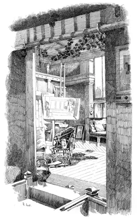 Framed Print : The studio of Lawrence Alma-Tadema, c1880-1882. Artist: H Scott Framed Print : The studio of Lawrence Alma-Tadema, c1880-1882. Artist: H Scott