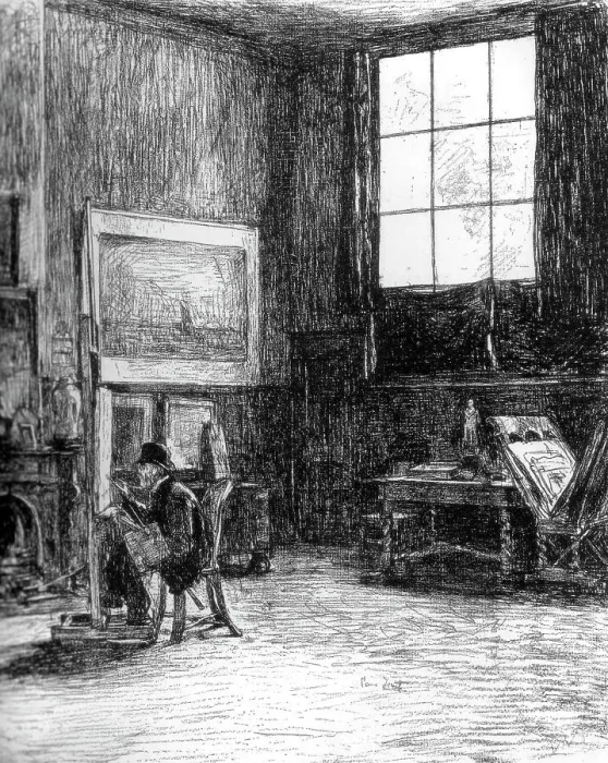 Framed Print : The Studio (North), c1880-1882 Framed Print : The Studio (North), c1880-1882