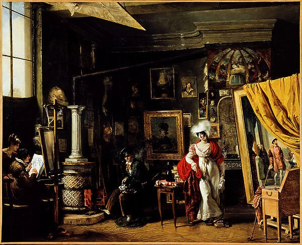 Studio of the painter T. B. Bitter (1781-1832), between 1819 and 1825. Creator: TB Bitter