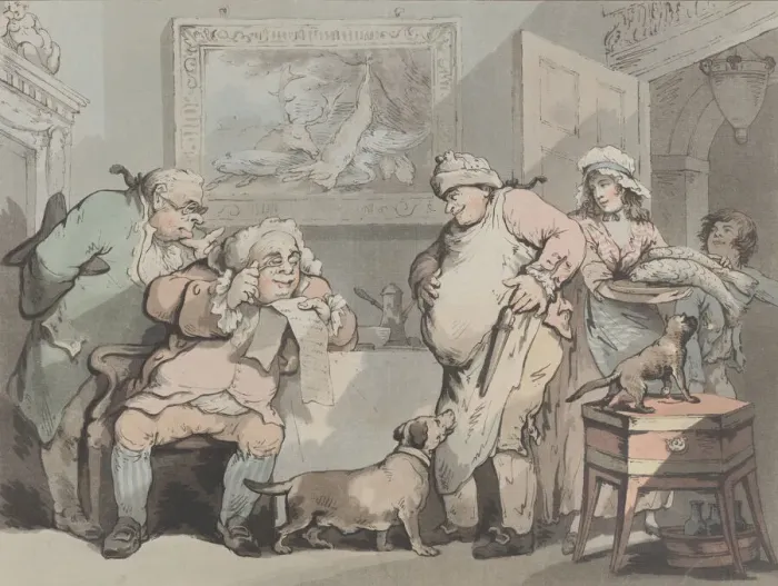 Framed Print : Studious Gluttons, October 1788. Creator: Samuel Alken Framed Print : Studious Gluttons, October 1788. Creator: Samuel Alken
