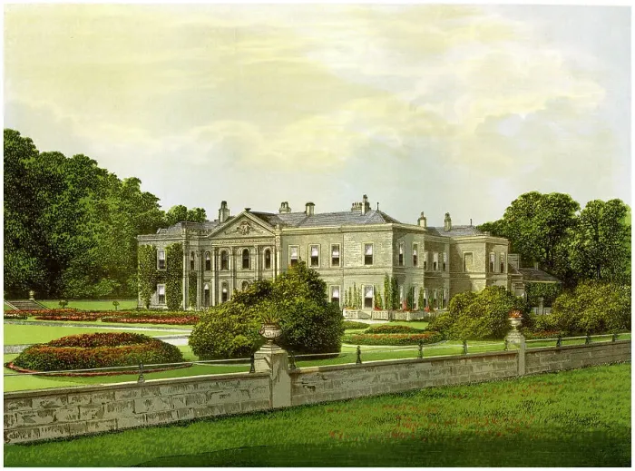 Framed Print : Studley Royal, Yorkshire, home of the Marquess of Ripon, c1880 Framed Print : Studley Royal, Yorkshire, home of the Marquess of Ripon, c1880