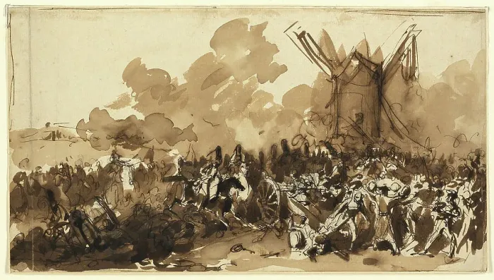 Framed Print : Study, 1833. Creator: Auguste Raffet Framed Print : Study, 1833. Creator: Auguste Raffet