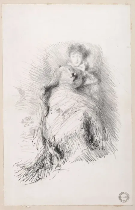 Framed Print : Study, 1878. Creator: James McNeill Whistler (American, 1834-1903) Framed Print : Study, 1878. Creator: James McNeill Whistler (American, 1834-1903)