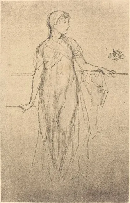 Framed Print : Study, 1879. Creator: James Abbott McNeill Whistler Framed Print : Study, 1879. Creator: James Abbott McNeill Whistler