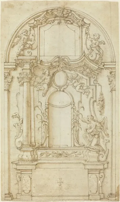 Framed Print : Study for an Altar and a Reredos. Creator: Unknown Framed Print : Study for an Altar and a Reredos. Creator: Unknown