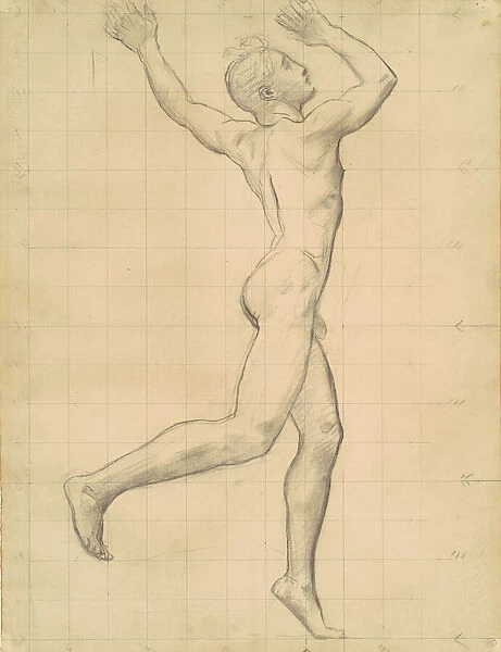 Study of Apollo for 'Apollo and Daphne', c. 1918. Creator: John Singer Sargent