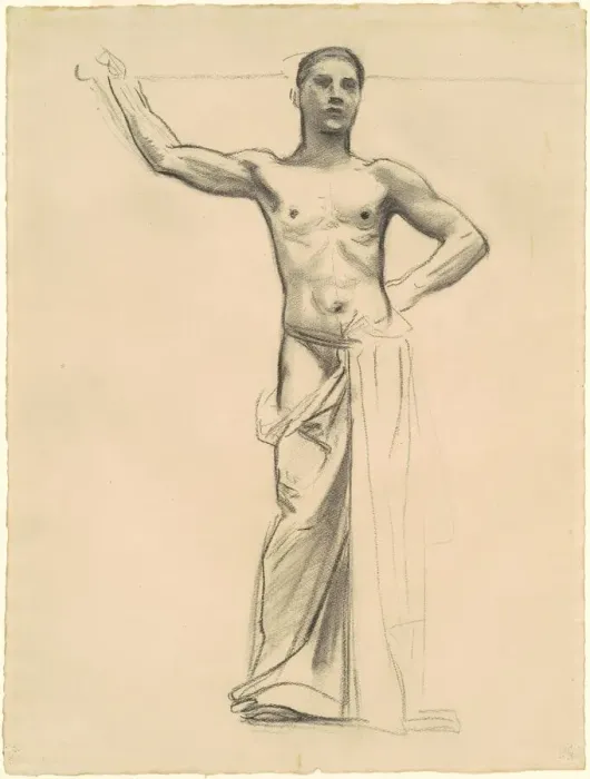 Framed Print : Study of Apollo for Apollo and the Muses, c. 1921 Framed Print : Study of Apollo for Apollo and the Muses, c. 1921