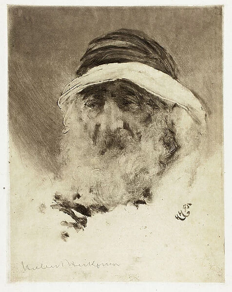 Study of an Arab Head, 1895. Creator: Hubert von Herkomer