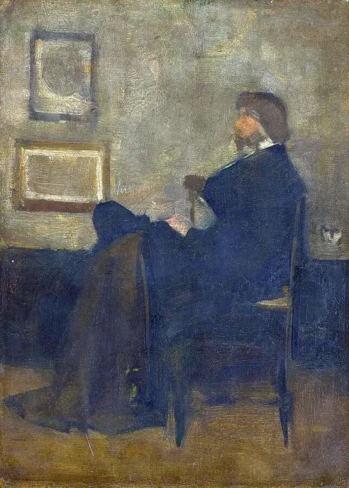 Framed Print : Study for Arrangement in Grey and Black, No. 2: Portrait of Thomas Carlyle Framed Print : Study for Arrangement in Grey and Black, No. 2: Portrait of Thomas Carlyle