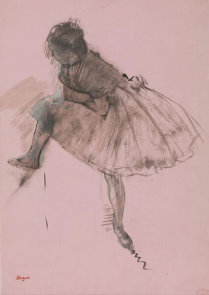 Study of a Ballet Dancer (recto); Two Studies of Dancers (verso), ca. 1873
