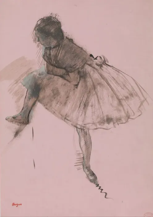 Framed Print : Study of a Ballet Dancer (recto); Two Studies of Dancers (verso), ca. 1873 Framed Print : Study of a Ballet Dancer (recto); Two Studies of Dancers (verso), ca. 1873