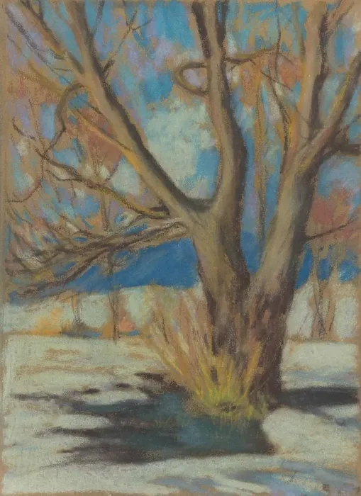 Framed Print : Study of a Bare Tree in Winter, 1934. Creator: Zolo Palugyay Framed Print : Study of a Bare Tree in Winter, 1934. Creator: Zolo Palugyay