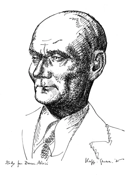 Framed Print : Study for Baron Aloisi, Italian statesman, 1935. Artist: Edmond Xavier Kapp Framed Print : Study for Baron Aloisi, Italian statesman, 1935. Artist: Edmond Xavier Kapp