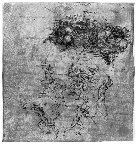 Study for The Battle of Anghiari, 1503 (1954). Artist: Leonardo da Vinci