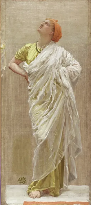 Framed Print : Study for Birds, 1878. Creator: Albert Joseph Moore Framed Print : Study for Birds, 1878. Creator: Albert Joseph Moore
