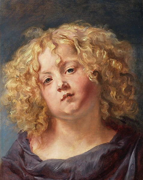 Study of a Boy's Head, c.1644-1645. Creator: Thomas Willeboirts
