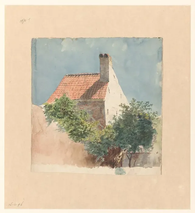 Framed Print : Study of a brick house, c.1779-c.1858. Creator: Hendrik van der Burgh Framed Print : Study of a brick house, c.1779-c.1858. Creator: Hendrik van der Burgh