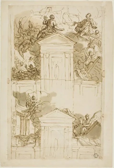 Framed Print : Study, c. 1719. Creator: Sir James Thornhill Framed Print : Study, c. 1719. Creator: Sir James Thornhill