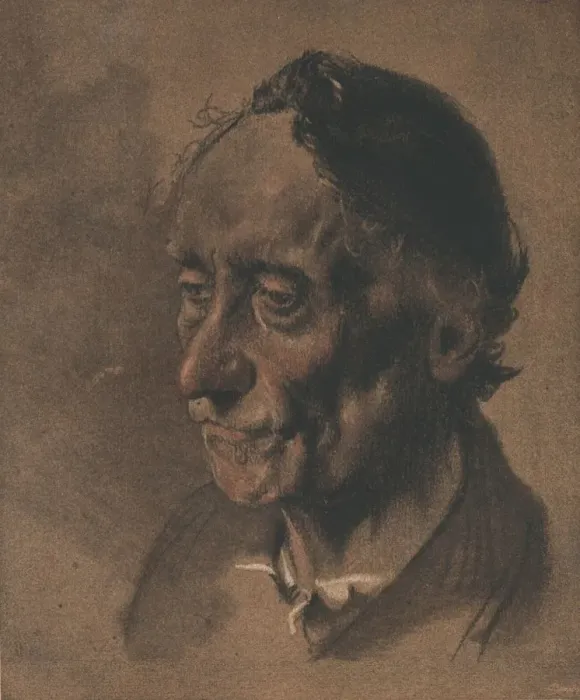 Framed Print : A Study, c1900. Artist: Adolph Menzel Framed Print : A Study, c1900. Artist: Adolph Menzel