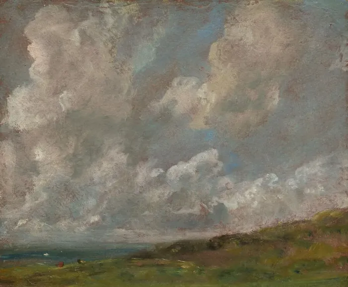 Framed Print : Study Of Clouds Over A Landscape, c1821-22. Creator: John Constable Framed Print : Study Of Clouds Over A Landscape, c1821-22. Creator: John Constable