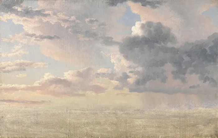 Framed Print : Study of Clouds over the Sound, 1826. Creator: CW Eckersberg Framed Print : Study of Clouds over the Sound, 1826. Creator: CW Eckersberg