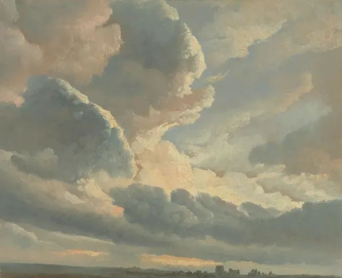 Framed Print : Study of Clouds with a Sunset near Rome, 1786-1801. Creator: Simon Alexandre Clement Denis Framed Print : Study of Clouds with a Sunset near Rome, 1786-1801. Creator: Simon Alexandre Clement Denis