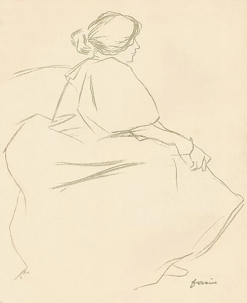 A Study In Crayon, c1872-1898, (1898). Artist: Jean Louis Forain