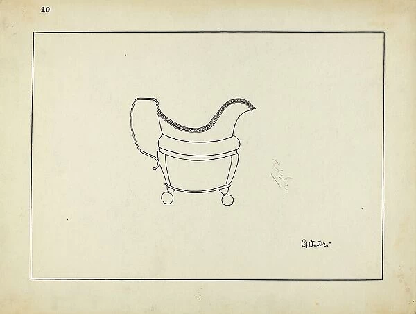 Study of Cream Pitcher, 1935 / 1942. Creator: Charlotte Winter