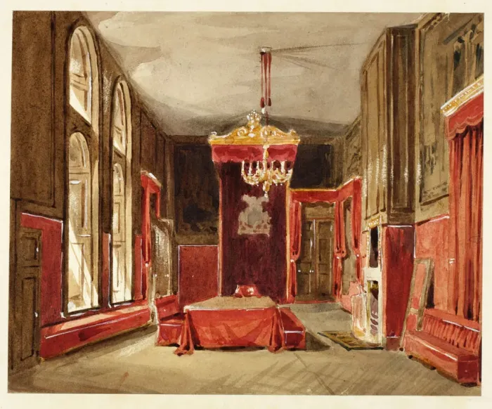 Framed Print : Study for Drawing Room, St. James, from Microcosm of London, c. 1809 Framed Print : Study for Drawing Room, St. James, from Microcosm of London, c. 1809