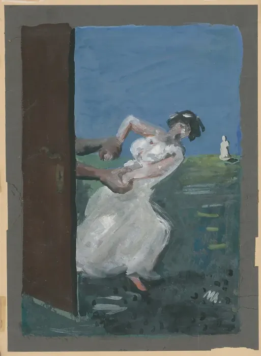 Framed Print : Study for the Embrace, 1936. Creator: Cyprian Majernik Framed Print : Study for the Embrace, 1936. Creator: Cyprian Majernik